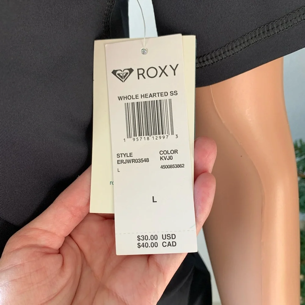 Roxy Black Rash Guard (L) - Picture 2 of 6